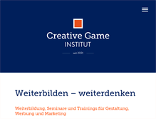 Tablet Screenshot of creativegame.de